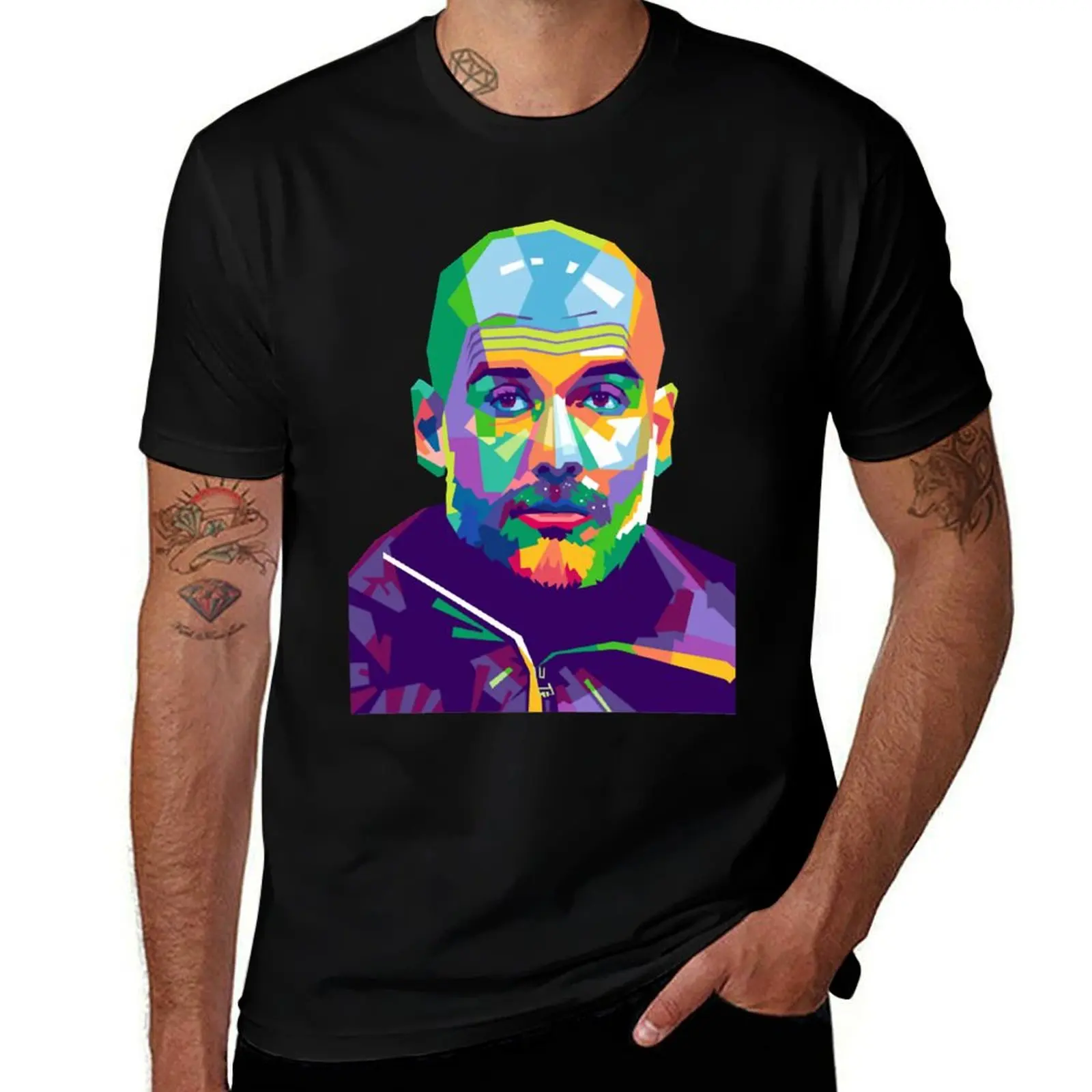 T-shirt vintage Pep Guardiola Hope The Best Men World Where You, haut décontracté imprimé avec motif artistique