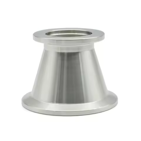 KF10, KF16, KF25, KF40, KF50 Vacuum Tapered Reducer, Three Clip Flange Joint, 304 Stainless Steel KF Vacuum Pipe Fittings
