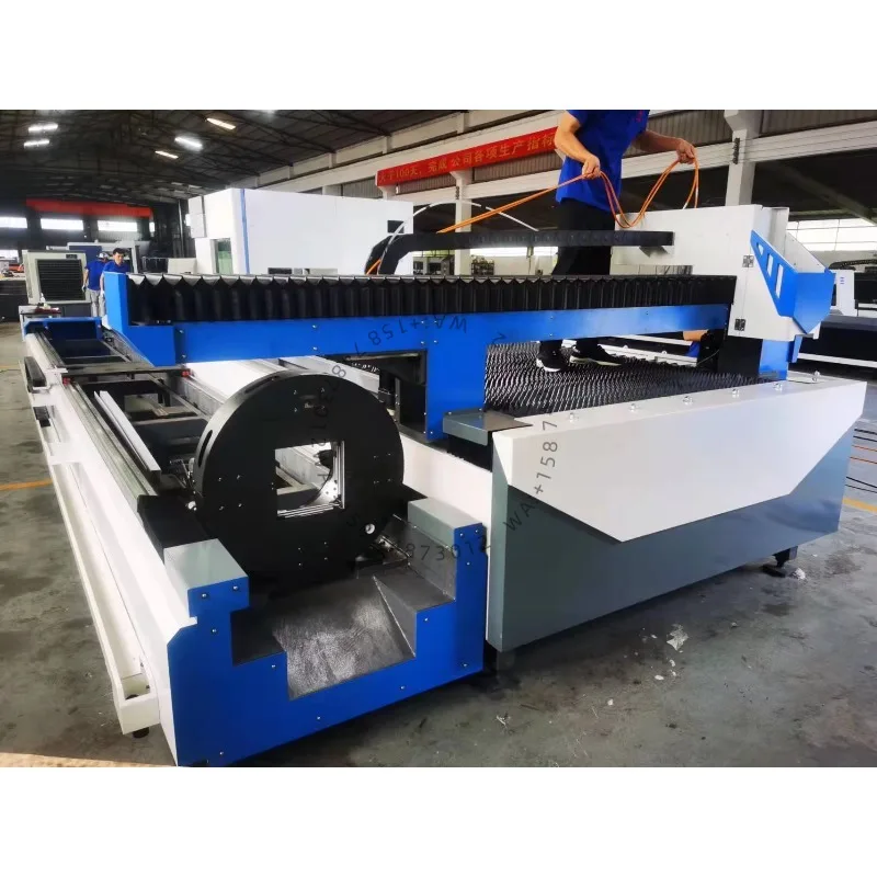 Cutter Stainless Steel 6mm 12mm Carbon Steel CNC Plate and Tube Integrated Fiber Las erPlasma Cutter Cutting Mach ine for Metal