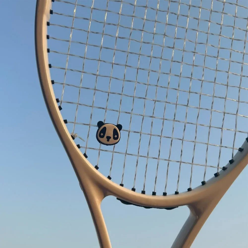 テニスラケットショックアブソーバー新しいかわいい漫画動物耐衝撃シリコーンスカッシュラケットダンパースポーツアクセサリー