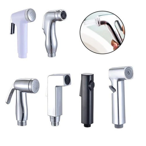 Imagen 2 del producto Rociador de bidé de mano para inodoro, pulverizador de acero inoxidable, cabezal de ducha para el hogar, herramientas de autolimpieza, cabezal de ducha para bidé