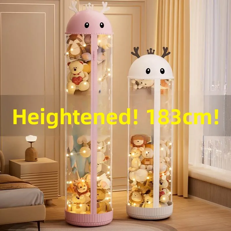 

Обновленная версия с застежкой-молнией: Прозрачный контейнер для хранения кукол, игрушек, одежды для девочек и детских вещей.