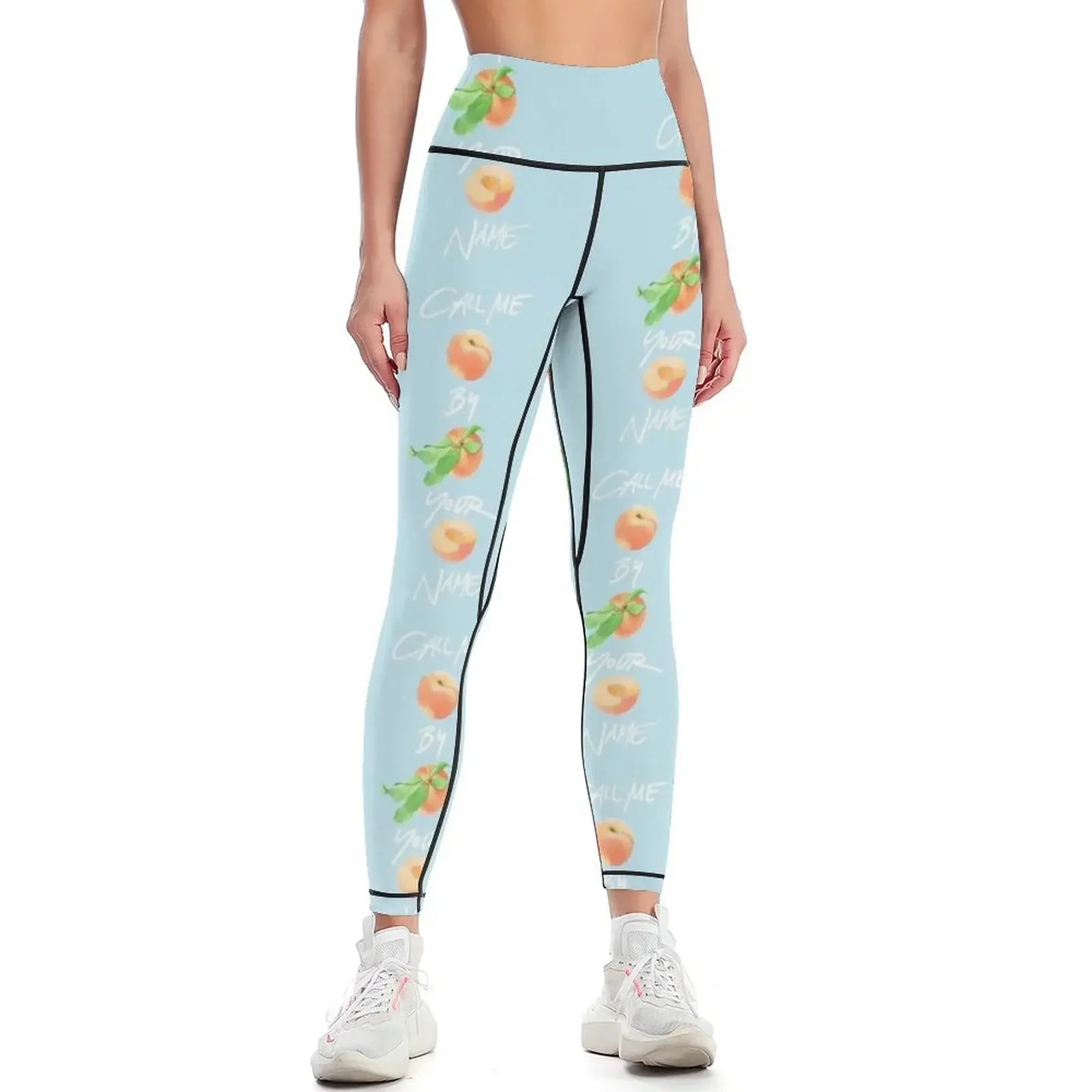 

Call Me By Your Name - Three Peaches Leggings Women sports flared gym wear Womens Leggings