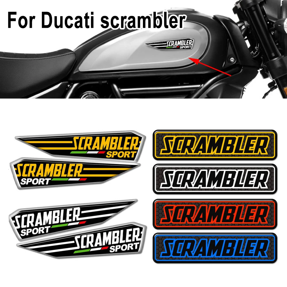 

Motorcycle For DUCATI Scrambler 800 1100 Accessories Tank Pad Stickers Decal Emblem Badge Protector Fairing