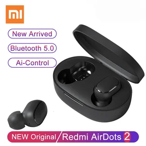 Xiaomi Redmi Airdots 2 Earphone Bluetooth Olahraga Musik Game Headset Nirkabel Mini Luar Ruangan dengan Mikrofon Headphone Earbud Telinga 10 penjualan terbaik xiaomi earphone - №