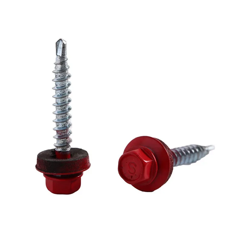 

Paint drill tail wire Outer hexagonal drill tail screw Color steel tile screw Dovetail screw Self-tapping plum blossom