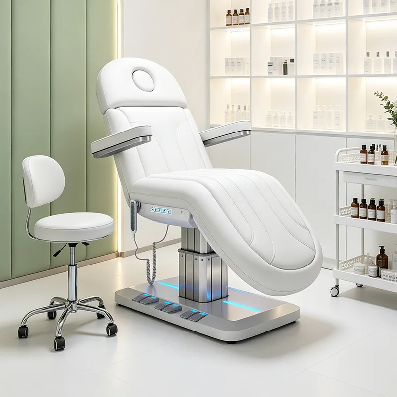 Three-motor Electric Lifting Beauty Bed, Special Medical Beauty Spa Injection  Bed For Beauty Salons, Eyelash Pattern Embr