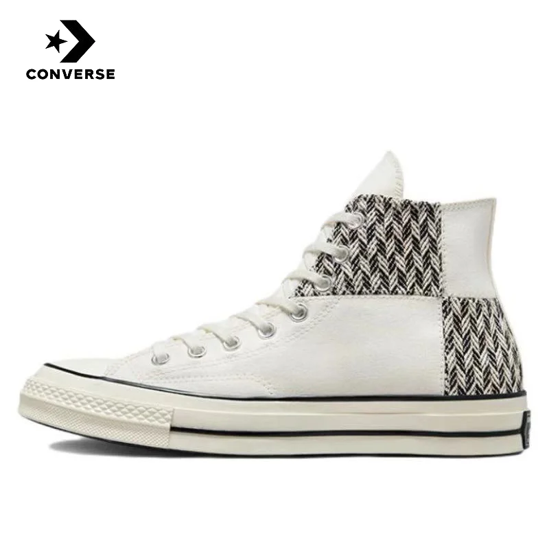 

Converse Chuck Taylor Al1 star 1970s anti drip, wear-resistant, wrapped high top canvas shoes for both men and women in white