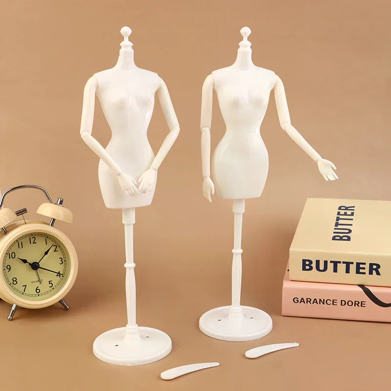 1:6 Doll Mannequin Coat Hanger Dollhouse Doll Skirt Support Wedding Mannequin Stand Humanoid Model Toy Doll Gown Display Form