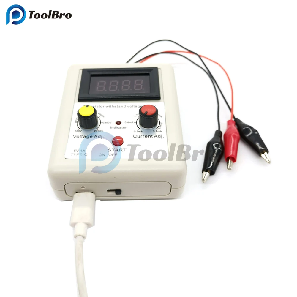 Imagem -06 - Testador de Tensão Suportável de Transistor Digital tipo c dc 1202700v 0.23.8 ma Mosfet Triodo Igbt Regulador de Tensão Diodo Retificador Capacitor Varistor Scr Medidor de Transistor Led