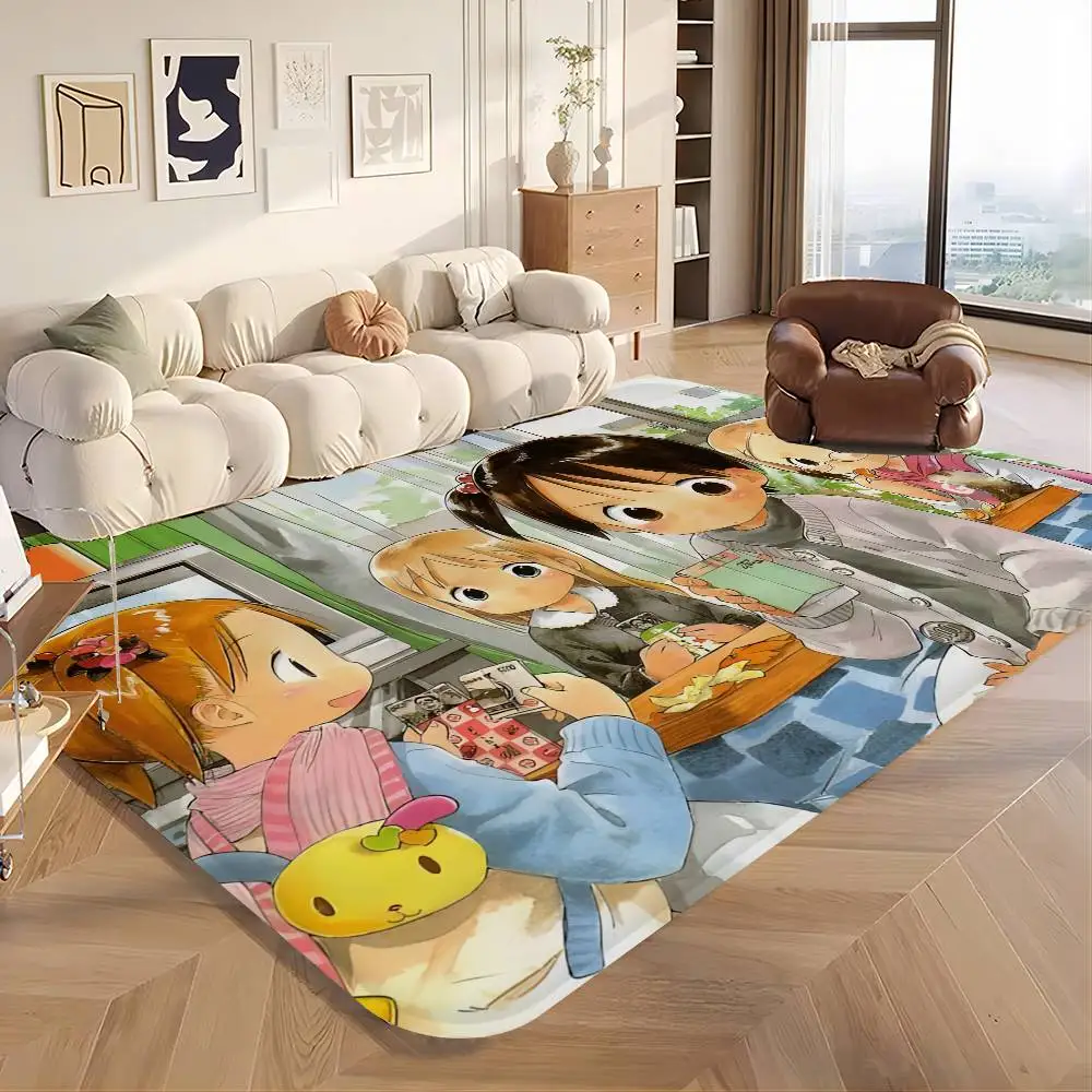 Anime Strawberry MarshmallowS Room Mats Washable Non-Slip Living Room Sofa Chairs Area Mat Kitchen Alfombra