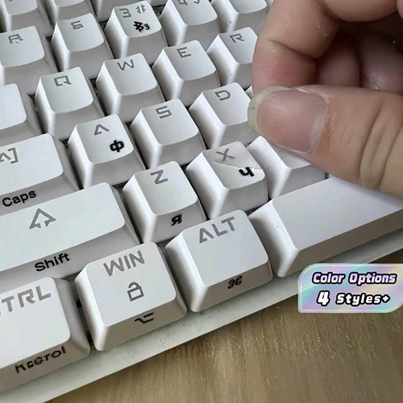Transfer Stickers Tear Off Film Leave Words Russian Desktop Keyboard Stickers Universal Stickers Key Stickers Keyboard Stickers