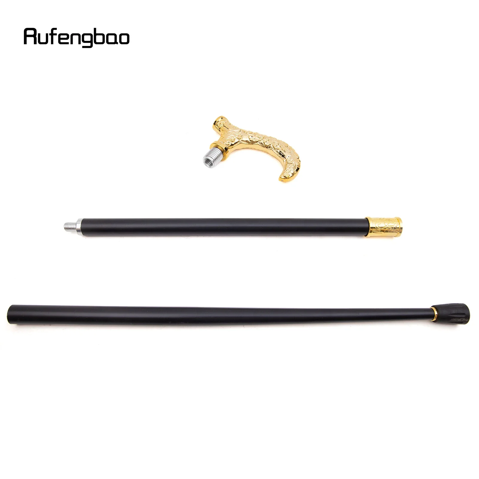 ดอกไม้สีทองรูปแบบเดิน Cane แฟชั่นตกแต่งเดิน Stick สุภาพบุรุษ Elegant คอสเพลย์ Cane KNOB Crosier 93 ซม