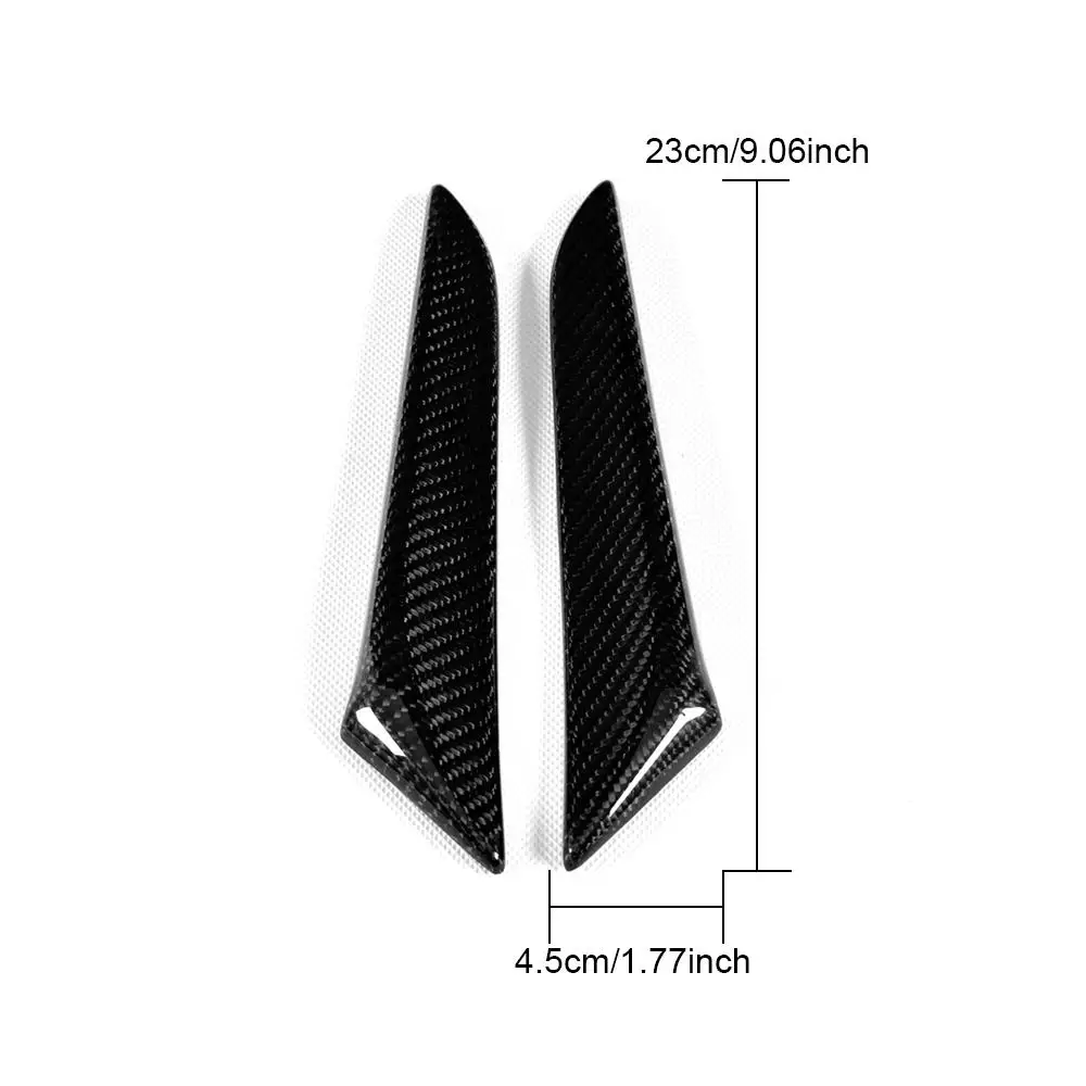 Carbon Fiber Rear Bumper Vents Decoration Trims Fins for Honda for Civic Type R Hatchback 5-Door 2015 2016