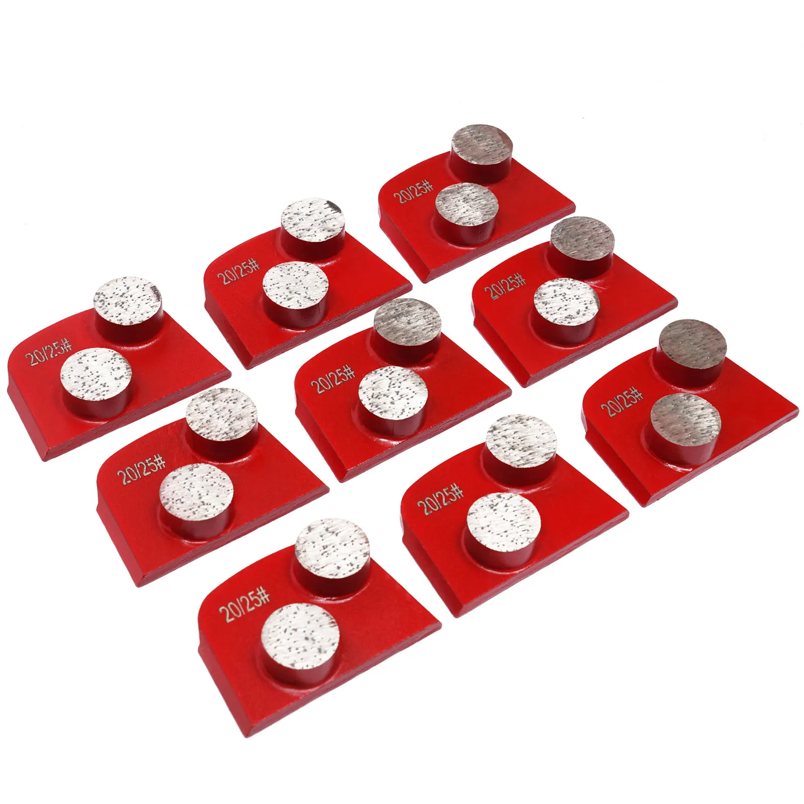 وسادات تلميع الأرضيات الماسية 20/25 #   أقراص طحن الخرسانة المتوسطة 9 قطع لطحن عدم انتظام الأرض والخرسانة