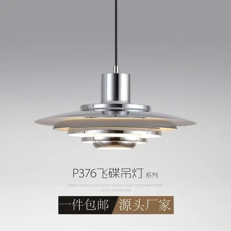 

White Silver Aluminium E27 Pendant Lights Art Design For Dining Kitchen Bar Bedroom Cord Adjustable Hanglamp 110-220V