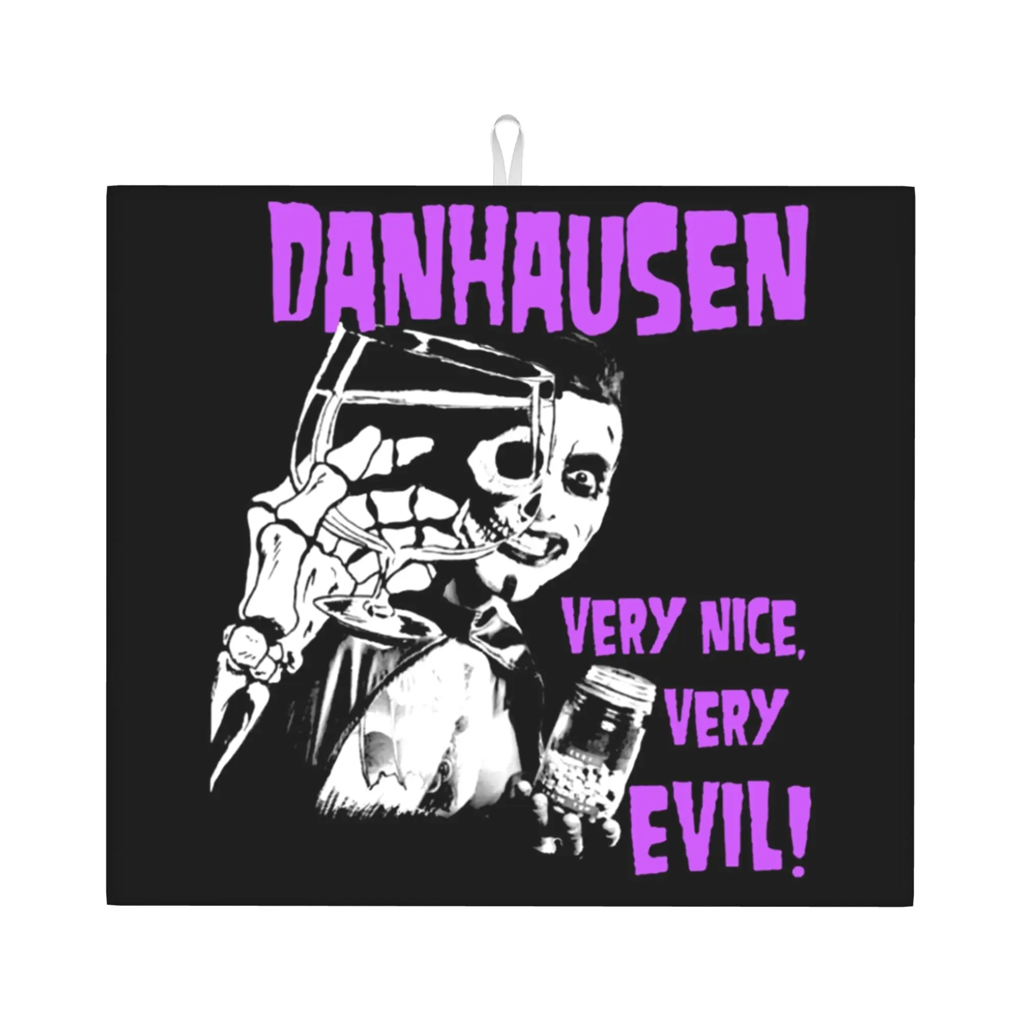 Misfits Horror Punk Rock Band Non‑Slip Waterproof Absorbent Barware Tableware Oil Proof Reusable Bathroom Drying Mat For Kitchen