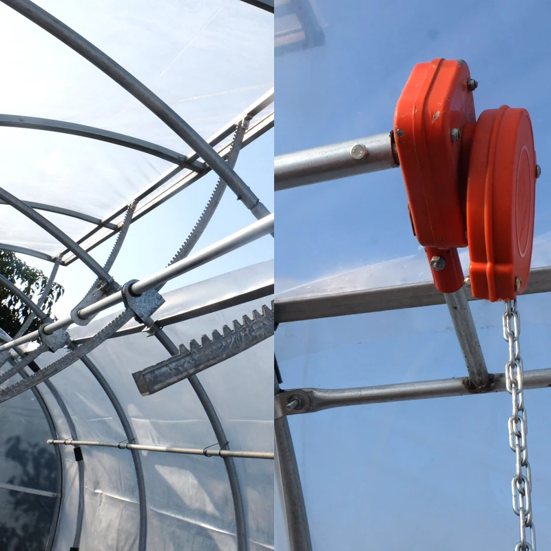 New Garden Greenhouse Dome Design with Top vents 3x5 m