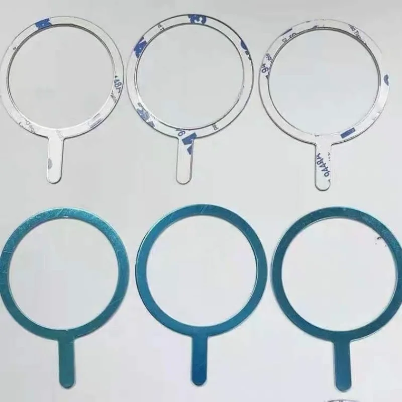 

Универсальная магнитная наклейка, магнитное переходное кольцо, подходит для Magsafe IPhone, беспроводная зарядка мобильного телефона, круглое металлическое кольцо