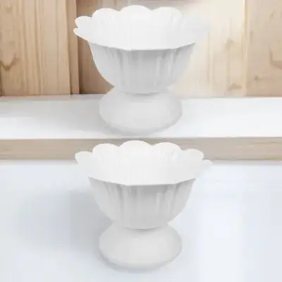 2 pçs vasos de flores de plástico decorativo retro vaso de plantas para casa decoração de casamento estilo romano plantador vaso de flores do vintage jardim