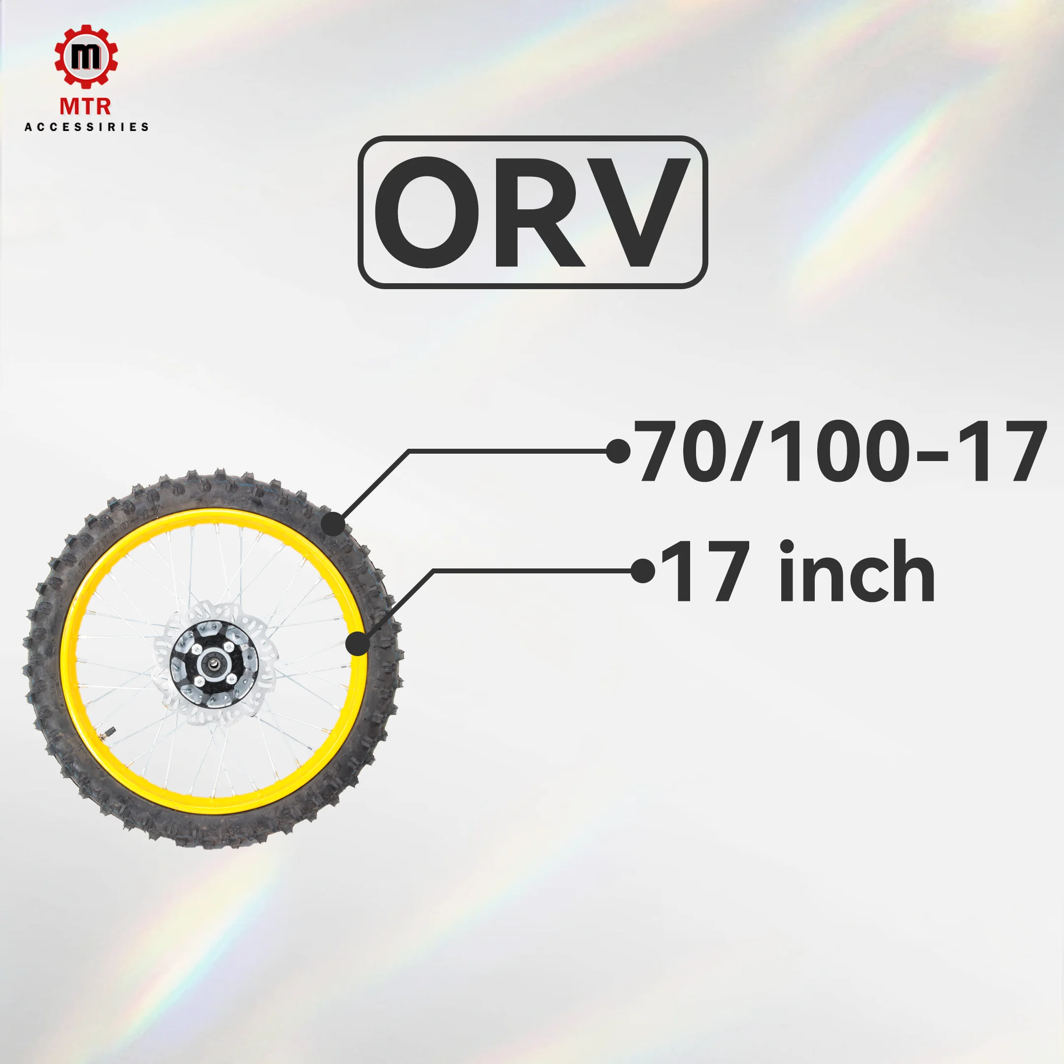 17 بوصة الإطارات الترابية دراجة على الطرق الوعرة الإطارات 70/100-17 بوصة الأنبوب الداخلي ل ORV