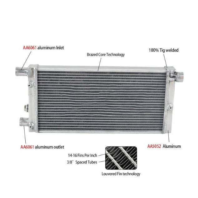 Aluminum radiator+FAN For Fiat CINQUECENTO 170 1.1 SPORTING/900 1994-1998 98 97 96 95 94 1995 1996 1997