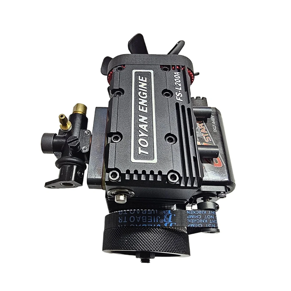 TOYAN  FS-L200A Twin-cylinder Engine All-metal Model Methanol Fuel Miniature Mini Engine Mechanical Toy