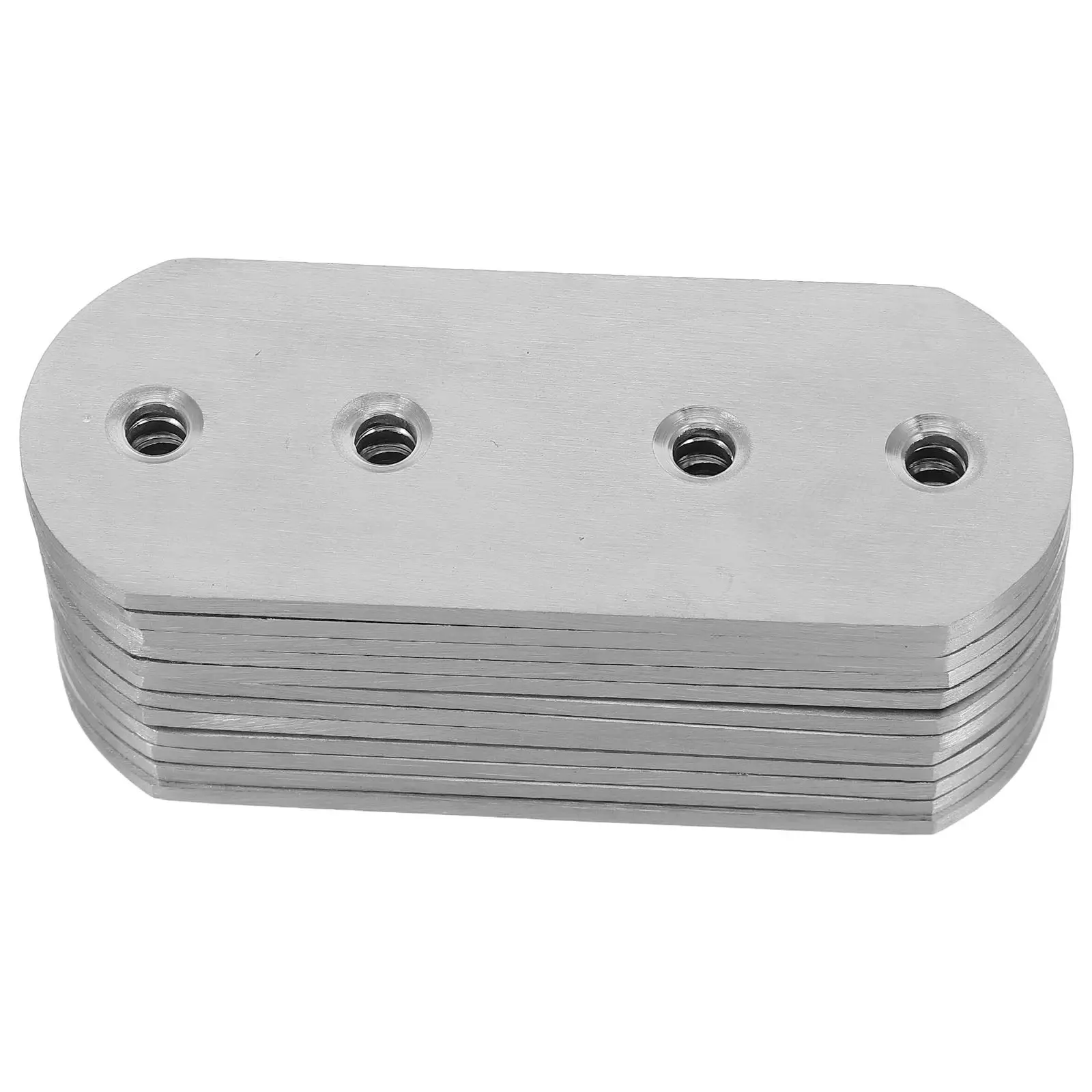 12Pcs Stainless Steel Mending Plates Flat Brace Straight Joint Reinforcement Furniture Repair Connector Brackets for Wood