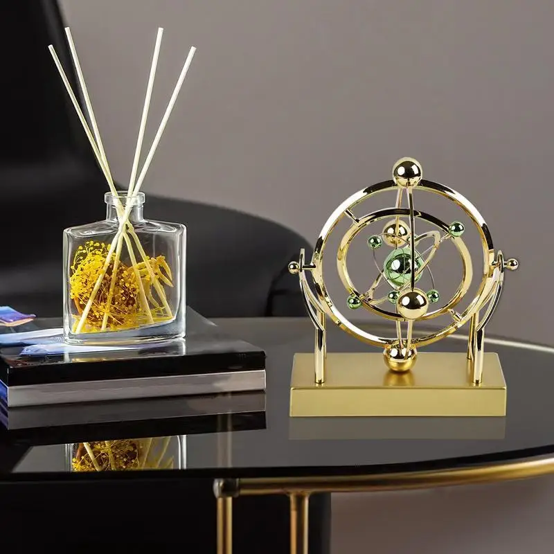 Perpetual Motion Machine Swing Ball Desktop Ornament Newton Swing Ball Ornament for Living Room Science Home Decoration
