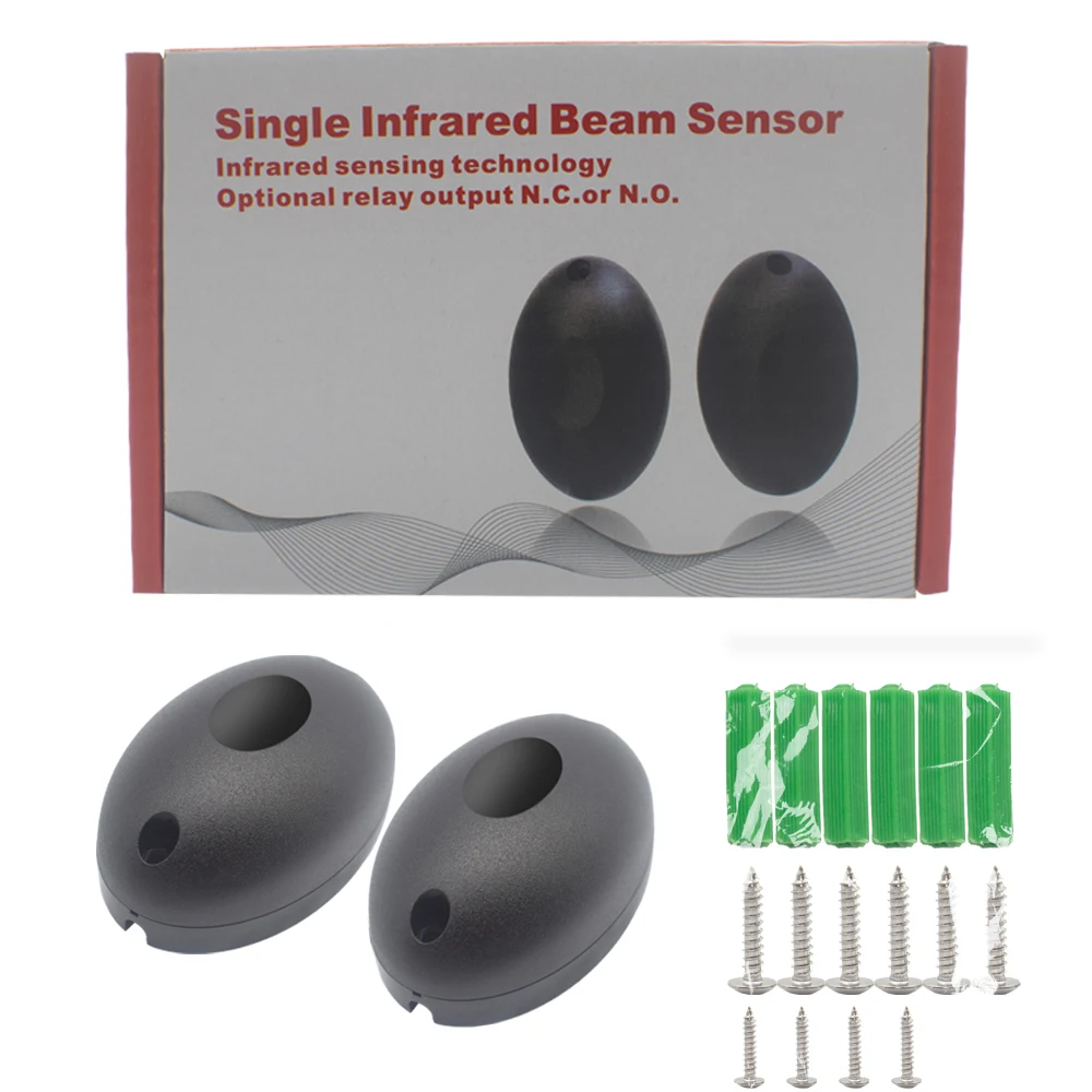 IP55 واحد مستشعر شعاع الأشعة تحت الحمراء 12-24 فولت كاشف الخلايا الكهروضوئية لنظام إنذار ضد السرقة نافذة باب المرآب الآلي #6