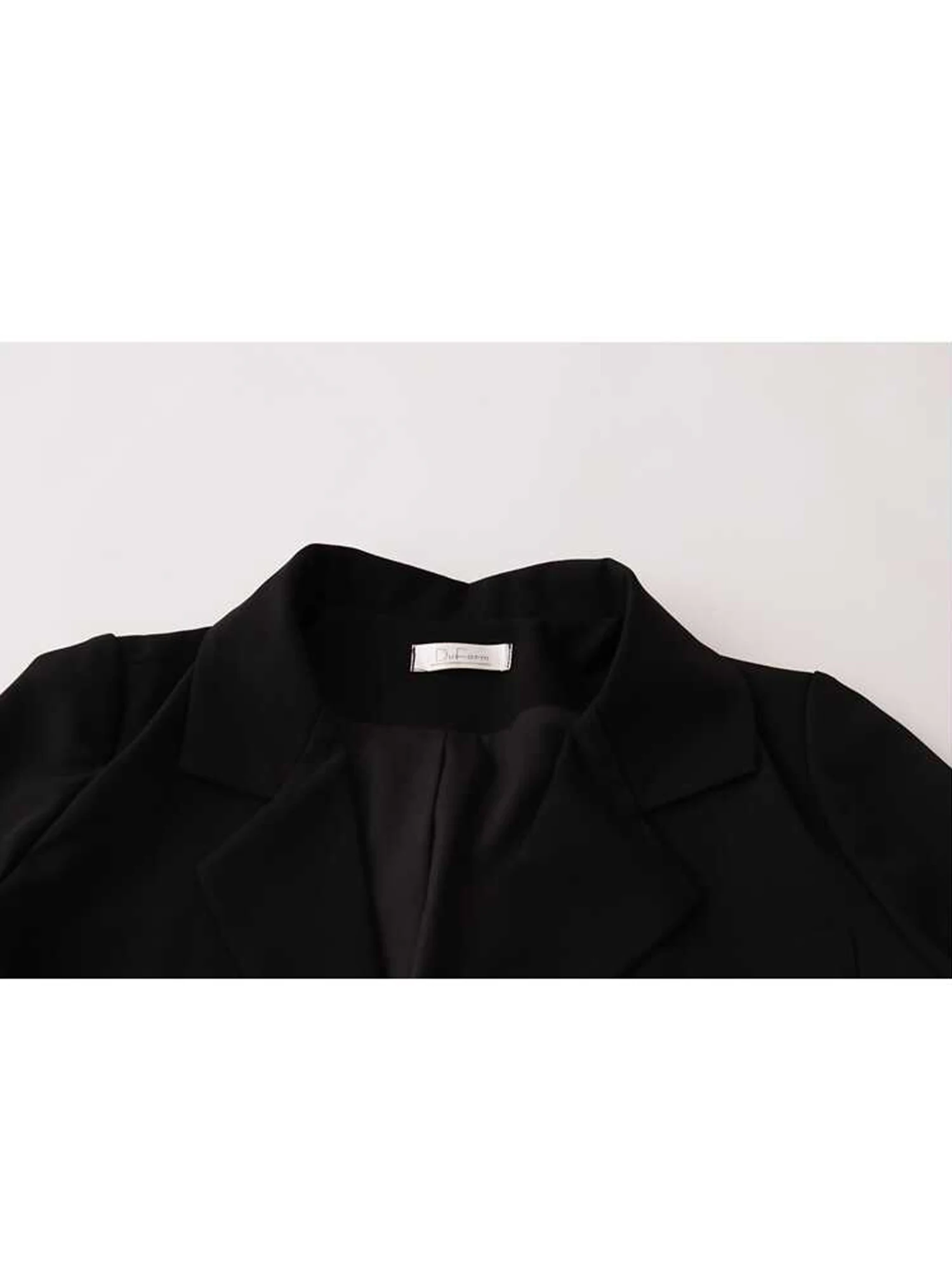 Frauen Schwarz Gothic Langarm Blazer Mantel Weibliche Mode Vintage Harajuku OL Stil Lose Anzug Jacke Oberbekleidung Top Kleidung