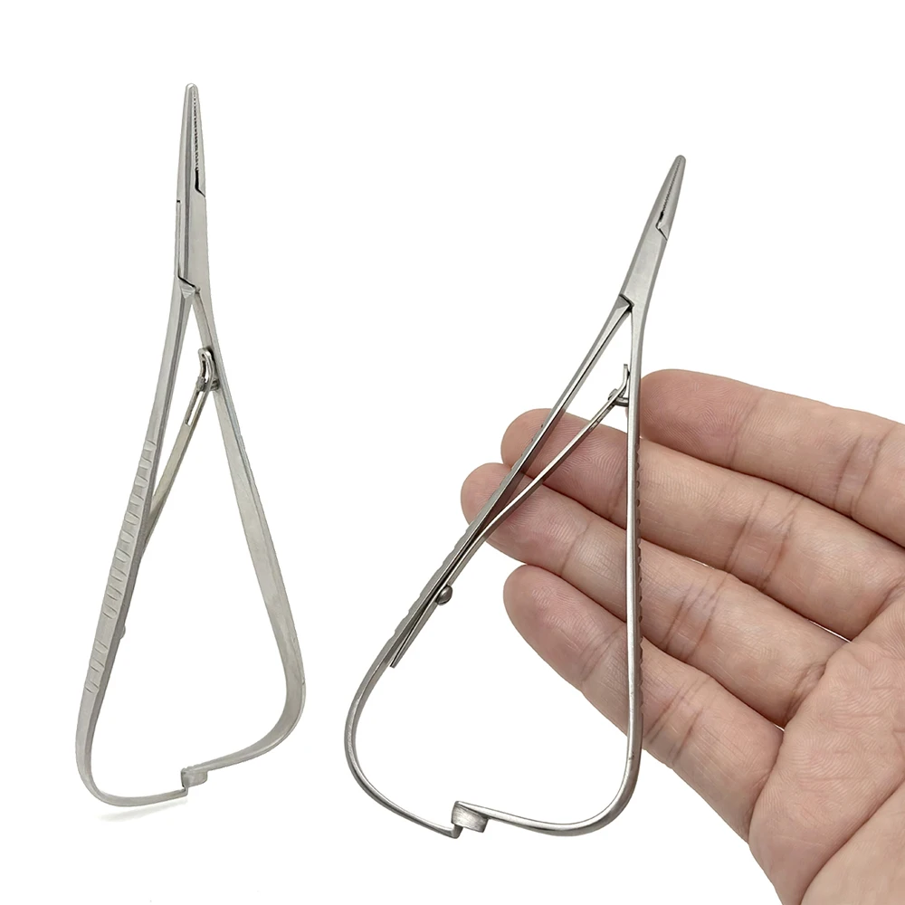 

1Pcs Dental Orthodontic Elastic Placement Ligature Tie Holder Mathieu Extra Fine Beak Ligation Ring Hemostatic Forceps Tools