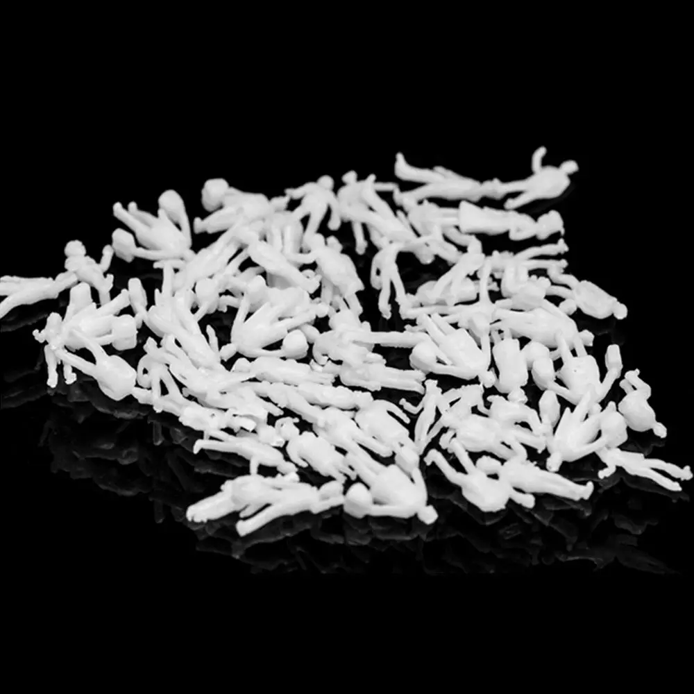 100Pcs 1:100/1:150/1:75/1:50 Schaal Mensen Cijfers Gemengde Kleur Pose Model Building Passagiers Poppenhuis Decoraties Kids Speelgoed