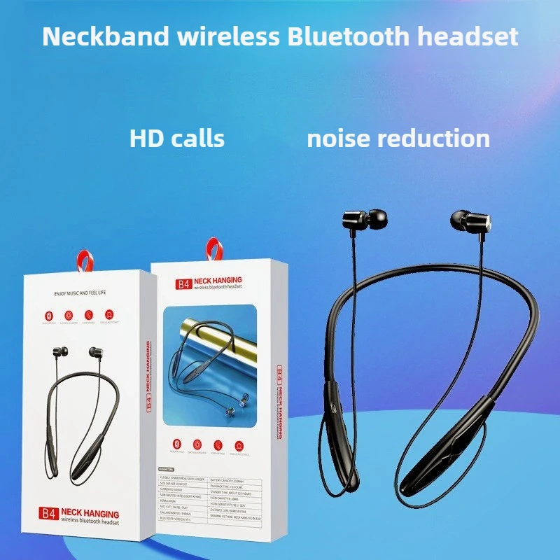 

New Neck-hanging earbuds Wireless Bluetooth Headsets Bluetooth Neckband earphones Sports Running Headsets in-ear buds Gift Box