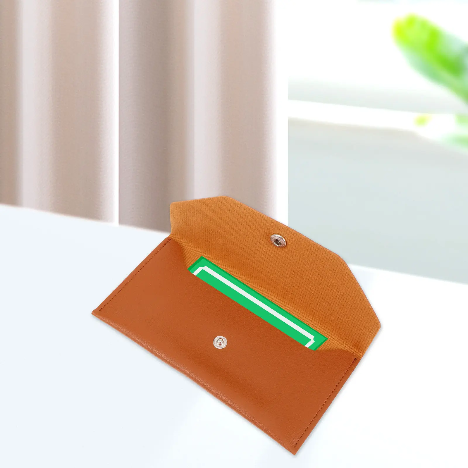

Men's Envelope Style Wallet PU Material Large Internal Capacity Multiple Card Slots Cash Storage Convenient Business Travel