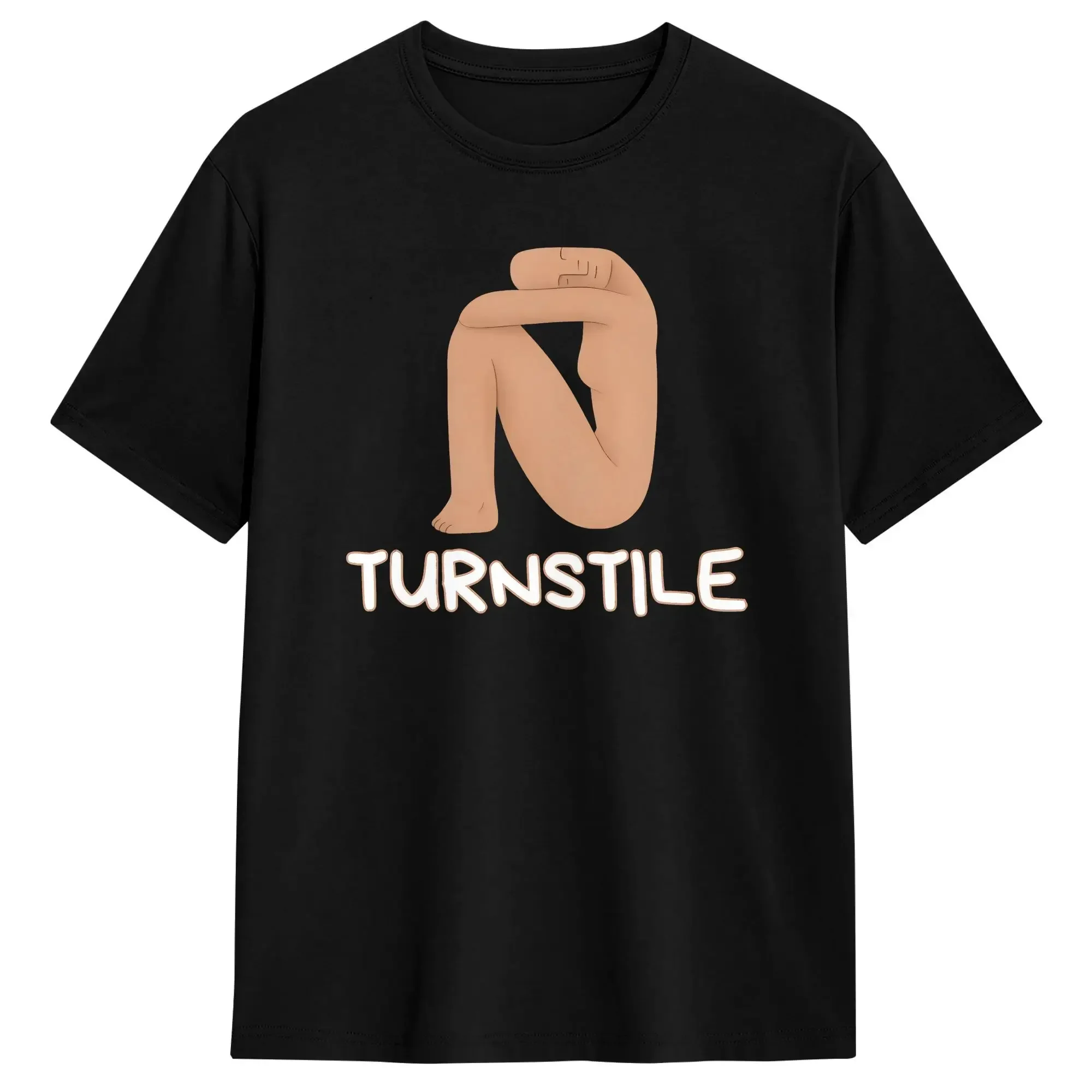 Novelty Turnstile Art Painting T-Shirts Men O Neck Pure Cotton T Shirt  Short Sleeve Tees Birthday Present Tops