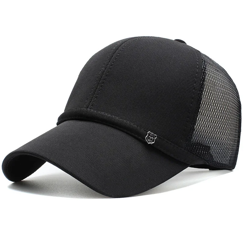 

New Fashion Big Head Men Women Outdoor Sports Sun Hat Mesh Yarn quick-dry Baseball Cap Breathable Leisure Sport Duck Tongue Cap