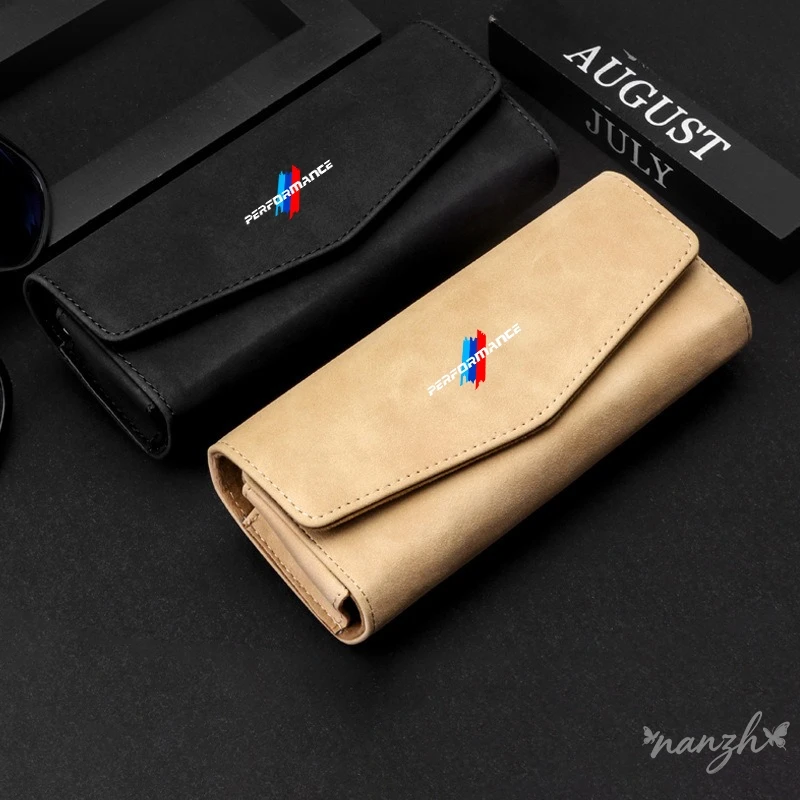 

1pc Car Glasses Case Universal Auto Sun Visor Holder For BMW Performance X1 X3 X4 X5 E46 E90 F20 E60 E39 F10 M1 M3 M5 M6 E87