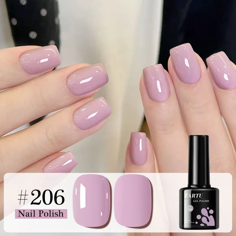 

TARTU 8ml lavender purple gel nail polish, semi-permanent, suitable for home manicure DIY gift for girls