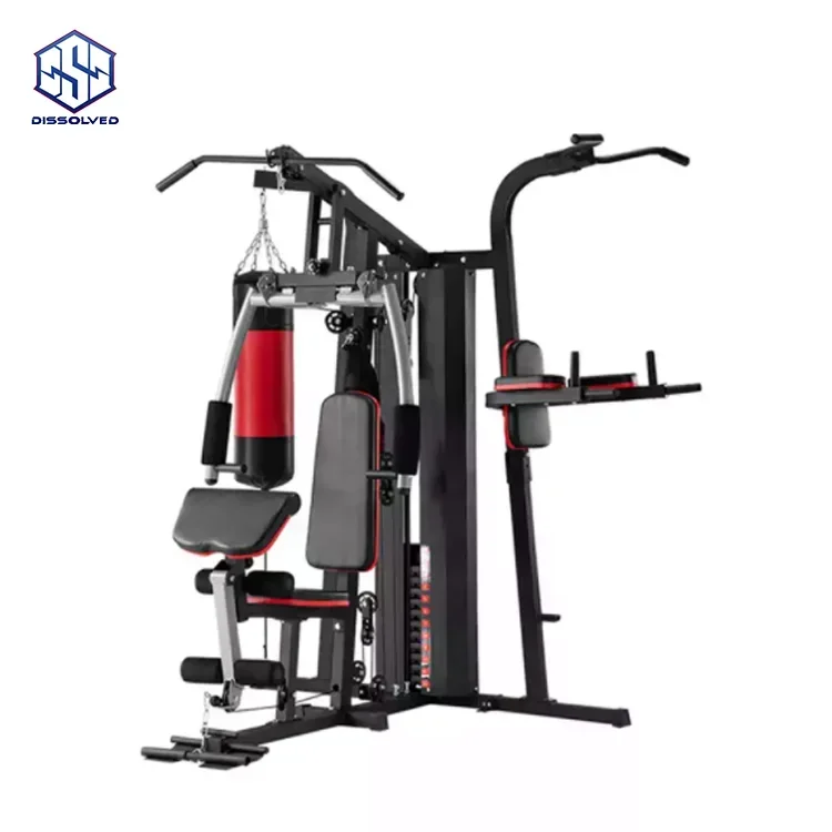 

Factory Hot Sale Fitness Multi Strength Fitness Equipment 4 Station Home Gym Equipment Bodybuilding Machine