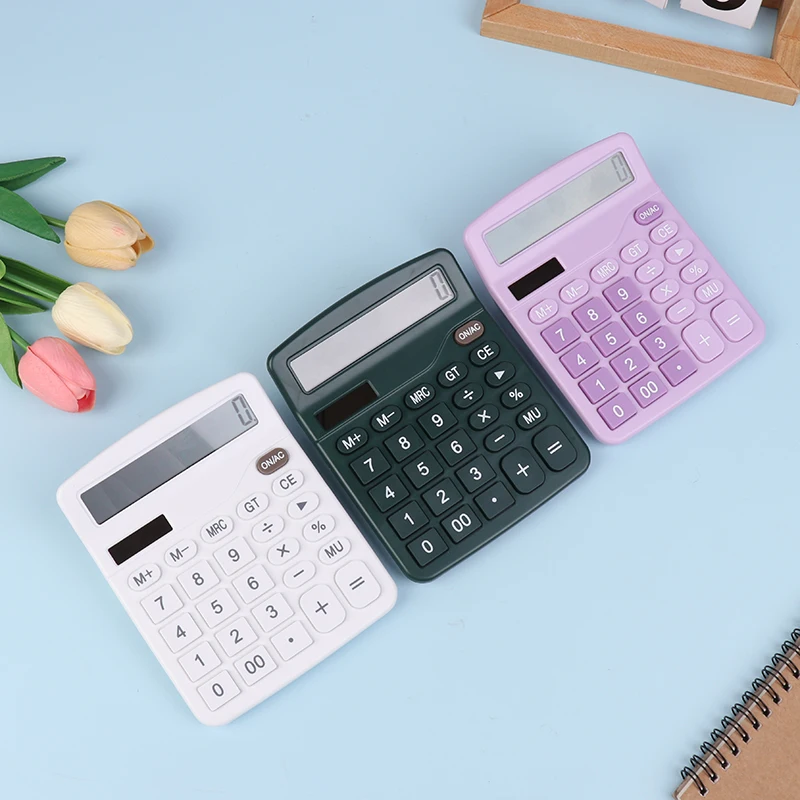 1PC Solar Scientific Calculator Large Display Office Cute Calculator Desktop Financial Office Computer Calculators