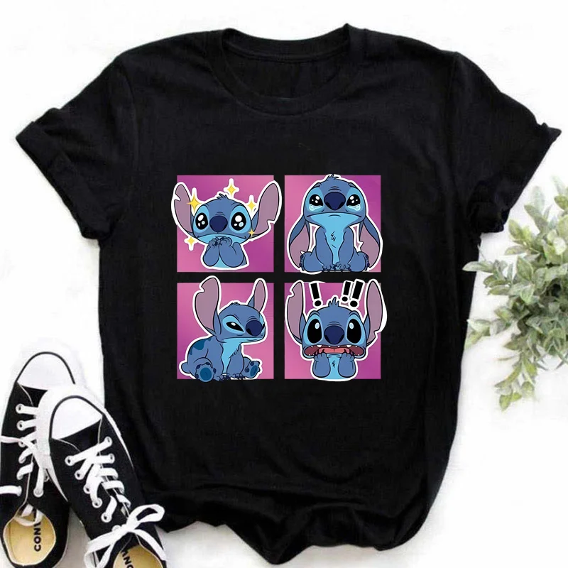 Minnie Mouse Marie Cat T-shirt Women Y2k Harajuku Graphic T Shirts Summer Tee Tops Disney Style Ladies Shirt Print Clothing