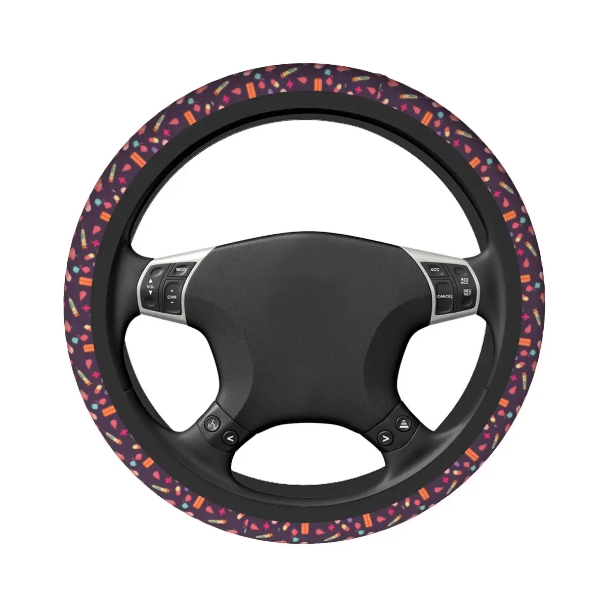 37-38 Car Steering Wheel Covers Cute Medical Anti-slip Pills Braid On The Steering Wheel Cover Auto Steering-Wheel Accessories