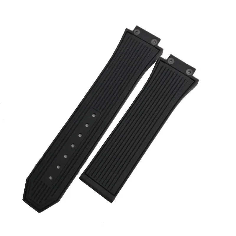 Uhrenarmband für HUBLOT BIG BANG, Silikon, 25 x 17 mm, wasserdicht, Herren-Uhrenarmband, Kette, Uhrenzubehör, Gummiarmband, Armband – Detail 3
