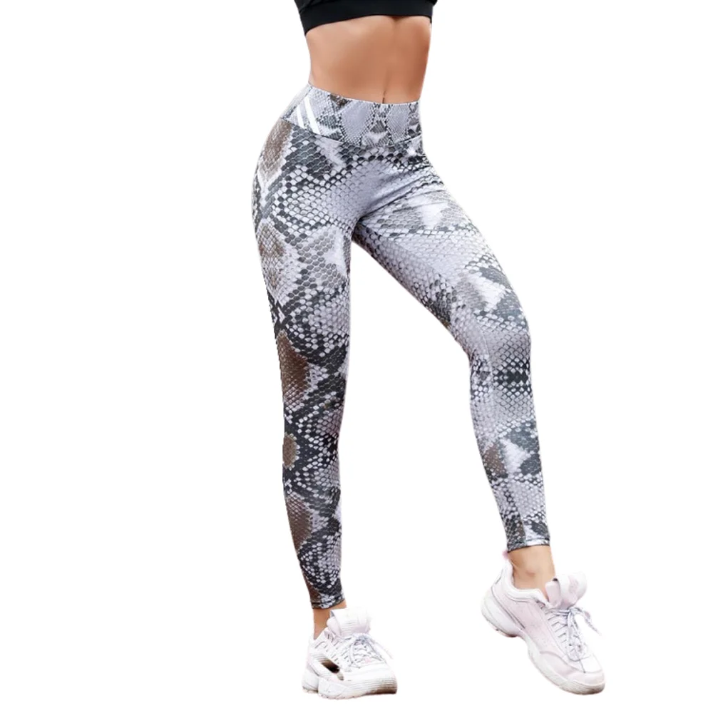 Sexy Slim Leggins for Womens Stretch Trouser Snakeskin pattern Leggings Deportes Pants Stretch Fitness Gym Legging