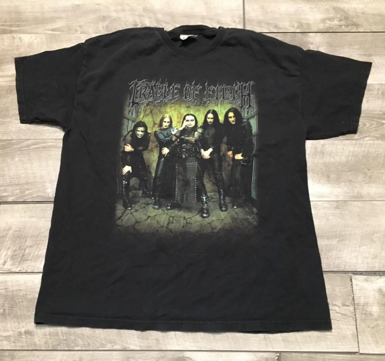 Cradle Of Filth Cotton Band Metal T Shirt Heavyweight Hanes Xl Black