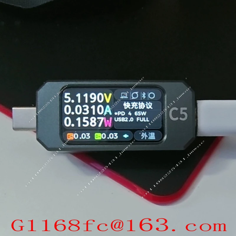 C5 Detector USB Voltage and Current Meter PD3.1