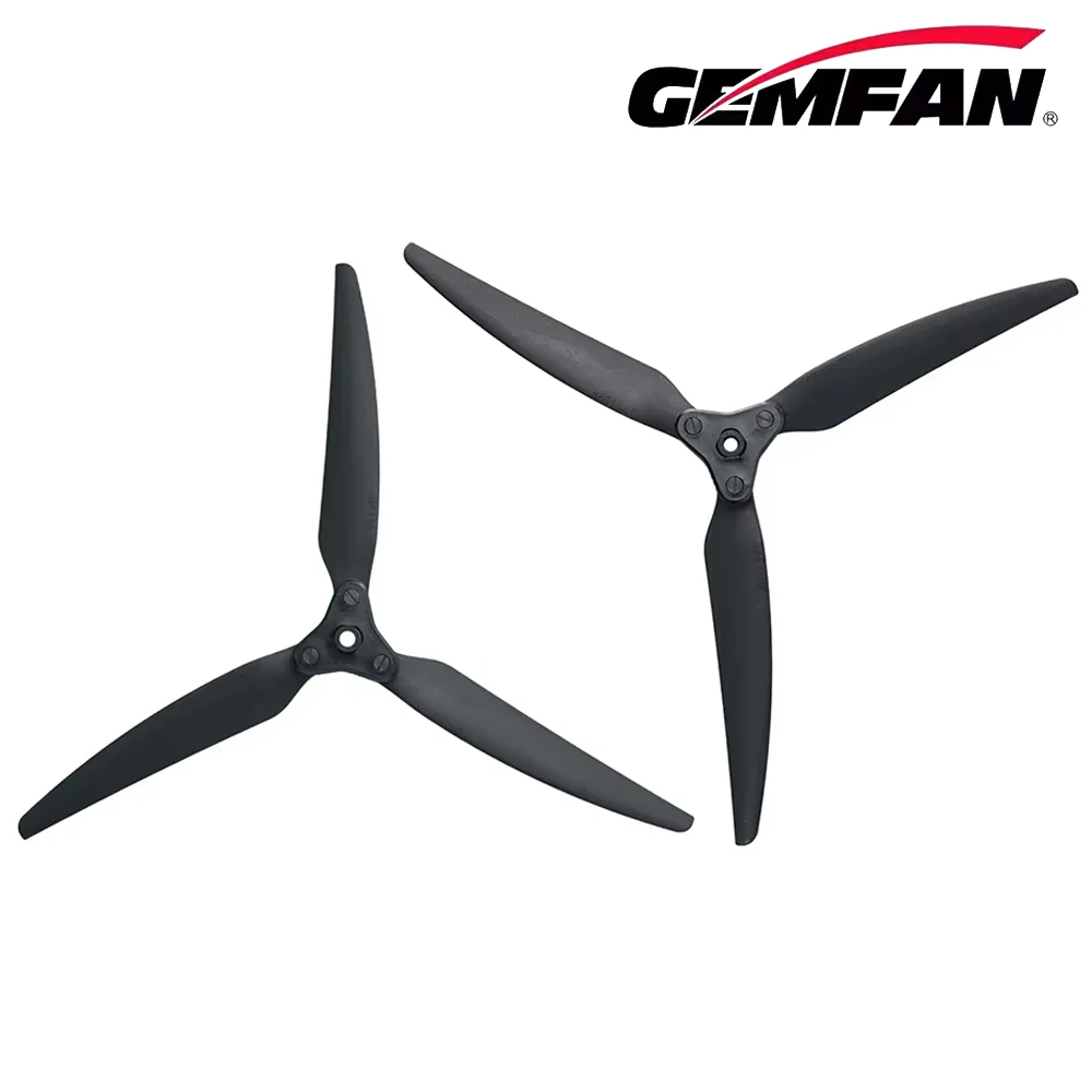 1Pairs Gemfan F1159 F1265 F1307 F1407 F1510 3-Blade Folding Glass Fiber Nylon Propeller For FPV Long Range Drones