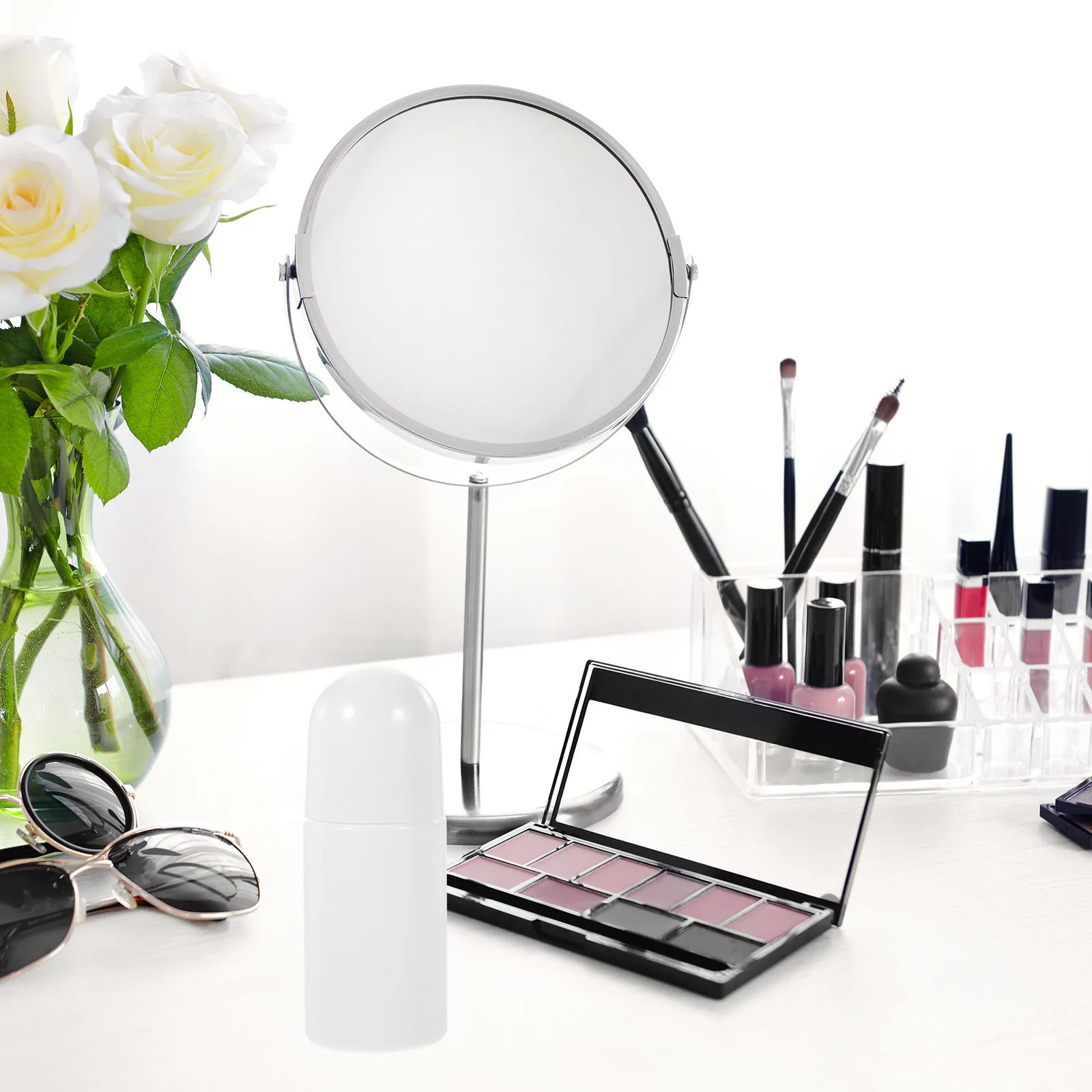 10 قطعة 50 مللي زجاجات كروية دوارة موزع عطور بلاستيكي متين كرة فولاذية متدحرجة سهلة الاستخدام زجاجات دوارة #1