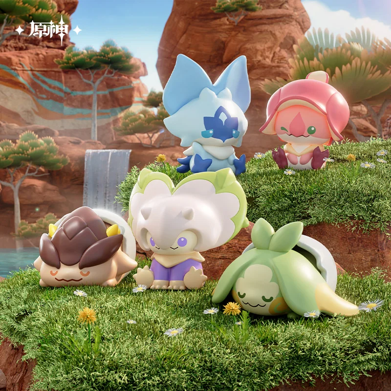 Mini modelo de dragón Natlan, adorno coleccionable, caja ciega de moda Genshin Impact, Cosplay, juego de Anime temático, regalo de cumpleaños y Halloween